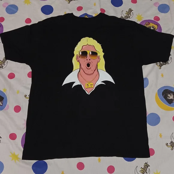 Ric Flair OG Shirt Wrestling Tee WWF WWE WCW ECW AEW TNA Impact ROH NJPW - Picture 2 of 4